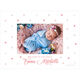 Pink Stars Photo Birth Announcements Image 3 of 3